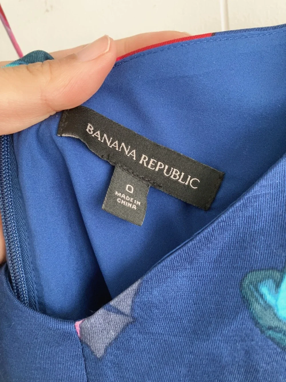 Banana Public Navy Floral Spaghetti-Strap Sundress - Picture 6 of 10